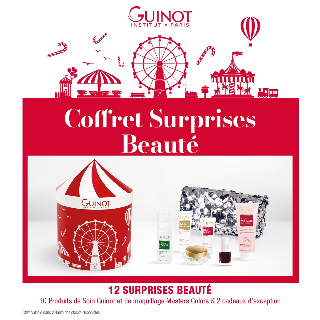Le Coffret Surprises Beauté de Noël dans votre Institut Guinot
