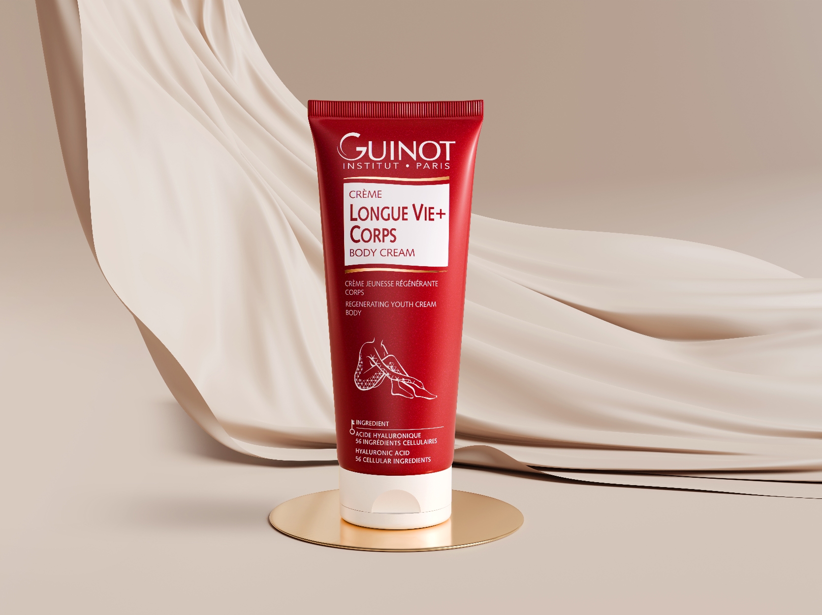 creme longue vie + corps Guinot - hydratante et raffermissante